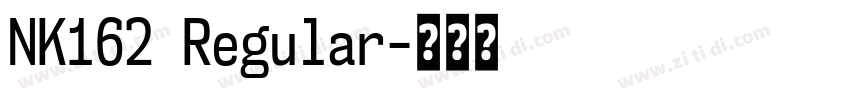 NK162 Regular字体转换